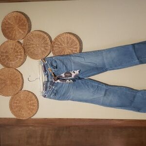 EUC We The Free,  Belted Crop Jeans, Size 27